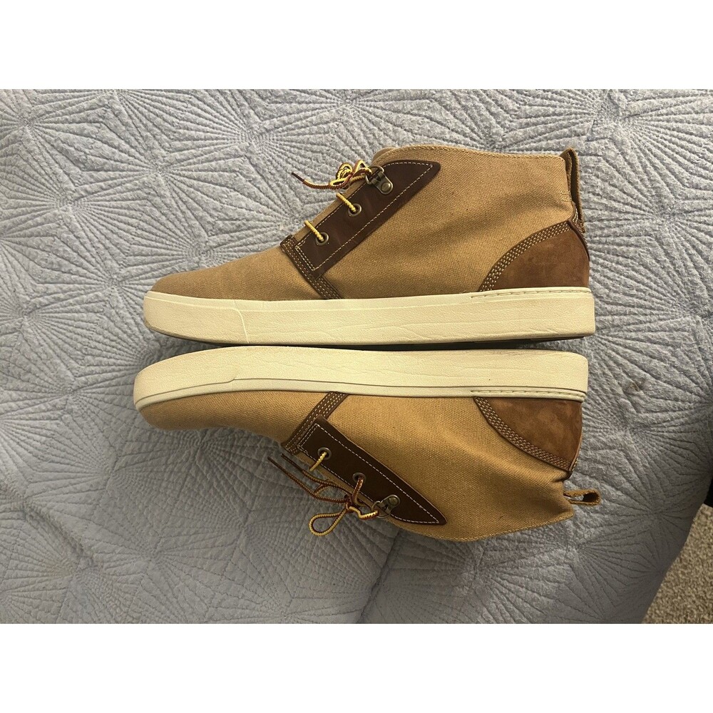 Timberland Amherst Mens Chukka Khaki Brown Fashion Sneaker Boot Sz 13